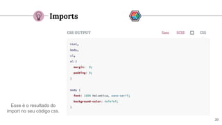20
Imports
Esse é o resultado do
import no seu código css.
 