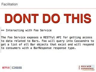 Facilitation 
DONT DO THIS 
 