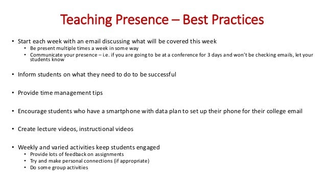 Effective Communication in Online Learning Environments