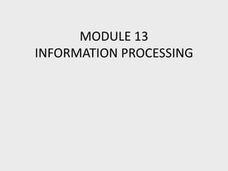 Facilitating learning a metacognitive process