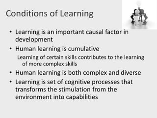 Facilitating learning a metacognitive process