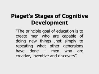 Facilitating learning a metacognitive process