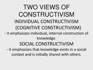 Facilitating learning a metacognitive process