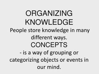 Facilitating learning a metacognitive process