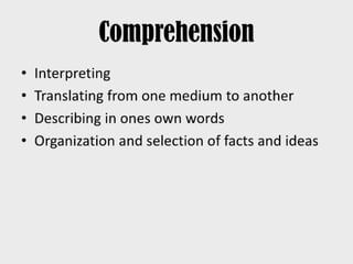 Facilitating learning a metacognitive process