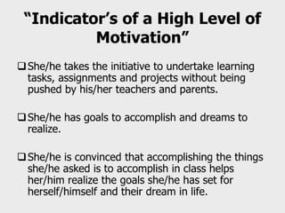 Facilitating learning a metacognitive process