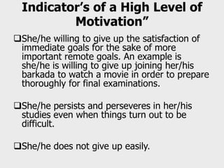 Facilitating learning a metacognitive process