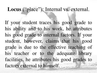 Facilitating learning a metacognitive process