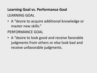 Facilitating learning a metacognitive process