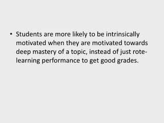 Facilitating learning a metacognitive process