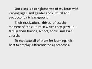 Facilitating learning a metacognitive process