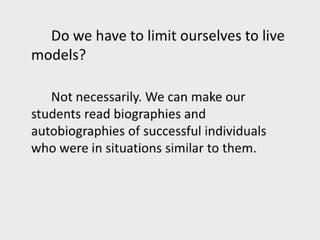 Facilitating learning a metacognitive process