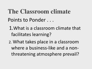 Facilitating learning a metacognitive process