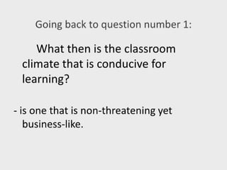 Facilitating learning a metacognitive process