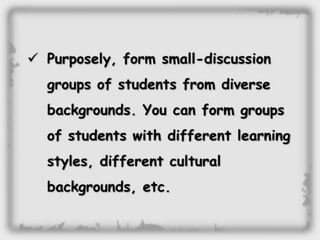 Facilitating learning a metacognitive process