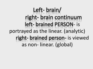 Facilitating learning a metacognitive process