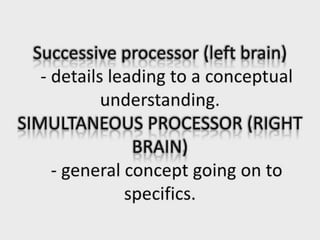 Facilitating learning a metacognitive process