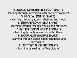 Facilitating learning a metacognitive process