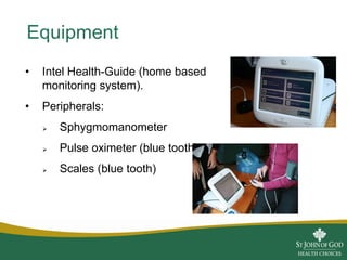 Facilitating self management of chronic disease through home based tele ...