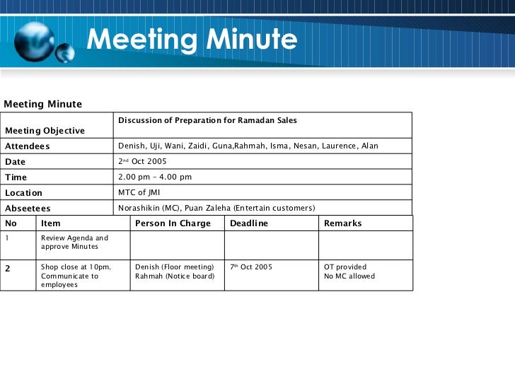 facilitation and meeting skills munites of meeting
