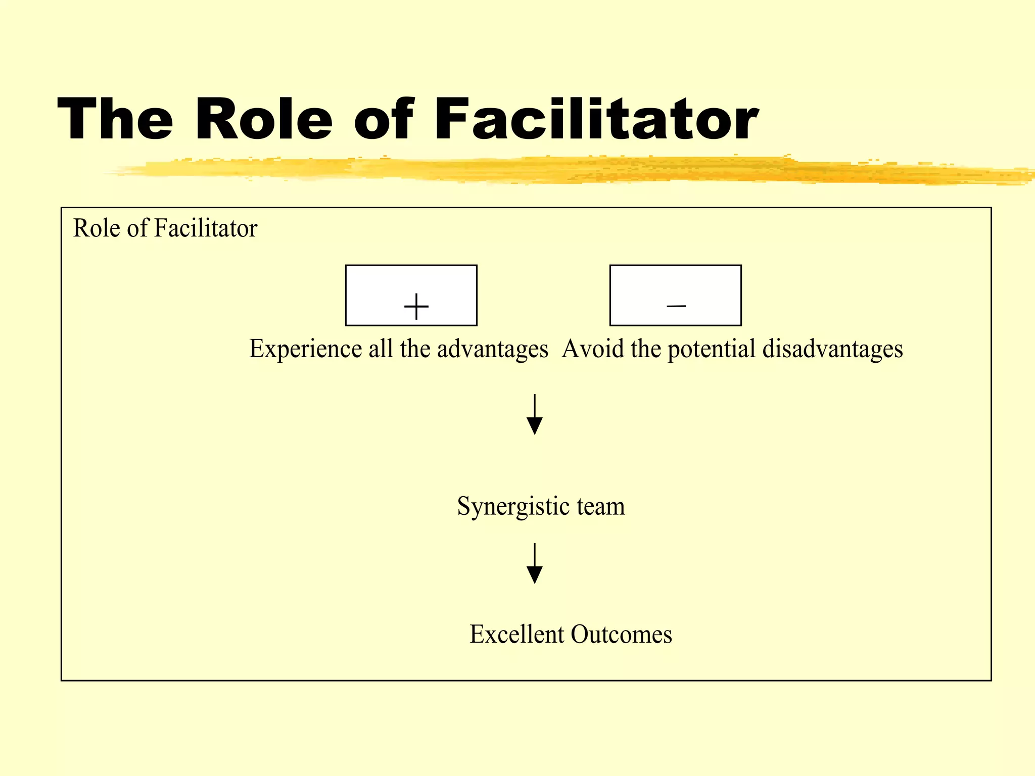 The Role of Facilitator 