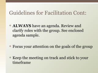 Facilitation 101 Presentation | PPT