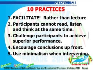 Facilitation and presentation skills | PPTX