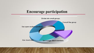 Encourage participation
 