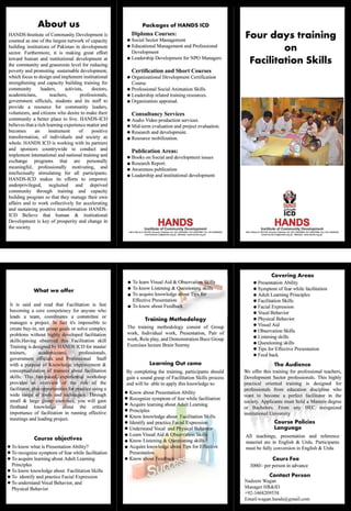 HANDS ICD Facilitation skills brochure
