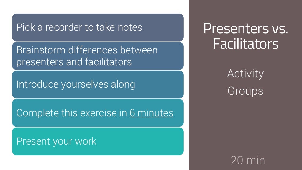 Facilitation Skills Training