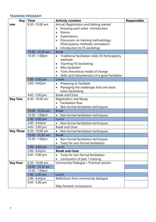 Facilitation skills training | PDF