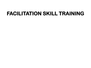 Facilitation skill training | PDF