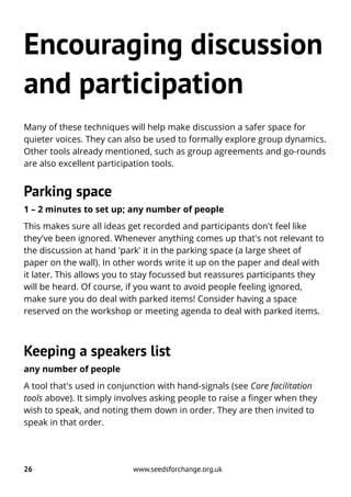 Facilitation tools for meetings and workshops | PDF