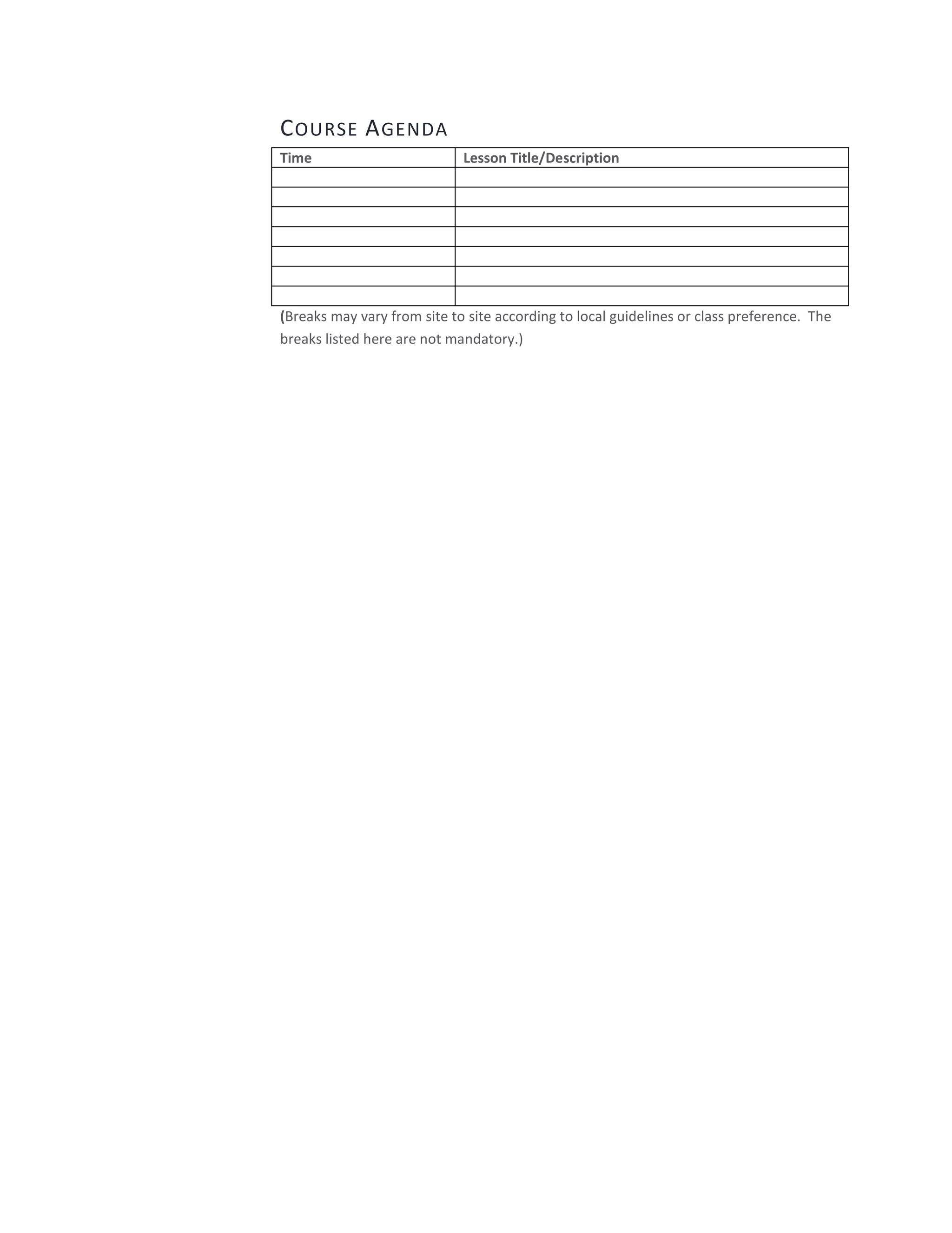 Facilitator guide template | DOCX