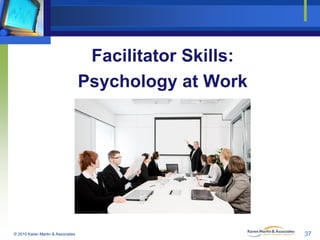 Facilitator Skills:
Psychology at Work

© 2010 Karen Martin & Associates

37

 