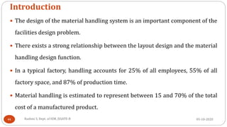 Facilities planning - Module 1 Plant Location and Material handling | PDF