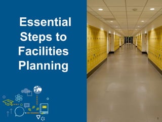 1
Essential
Steps to
Facilities
Planning
 