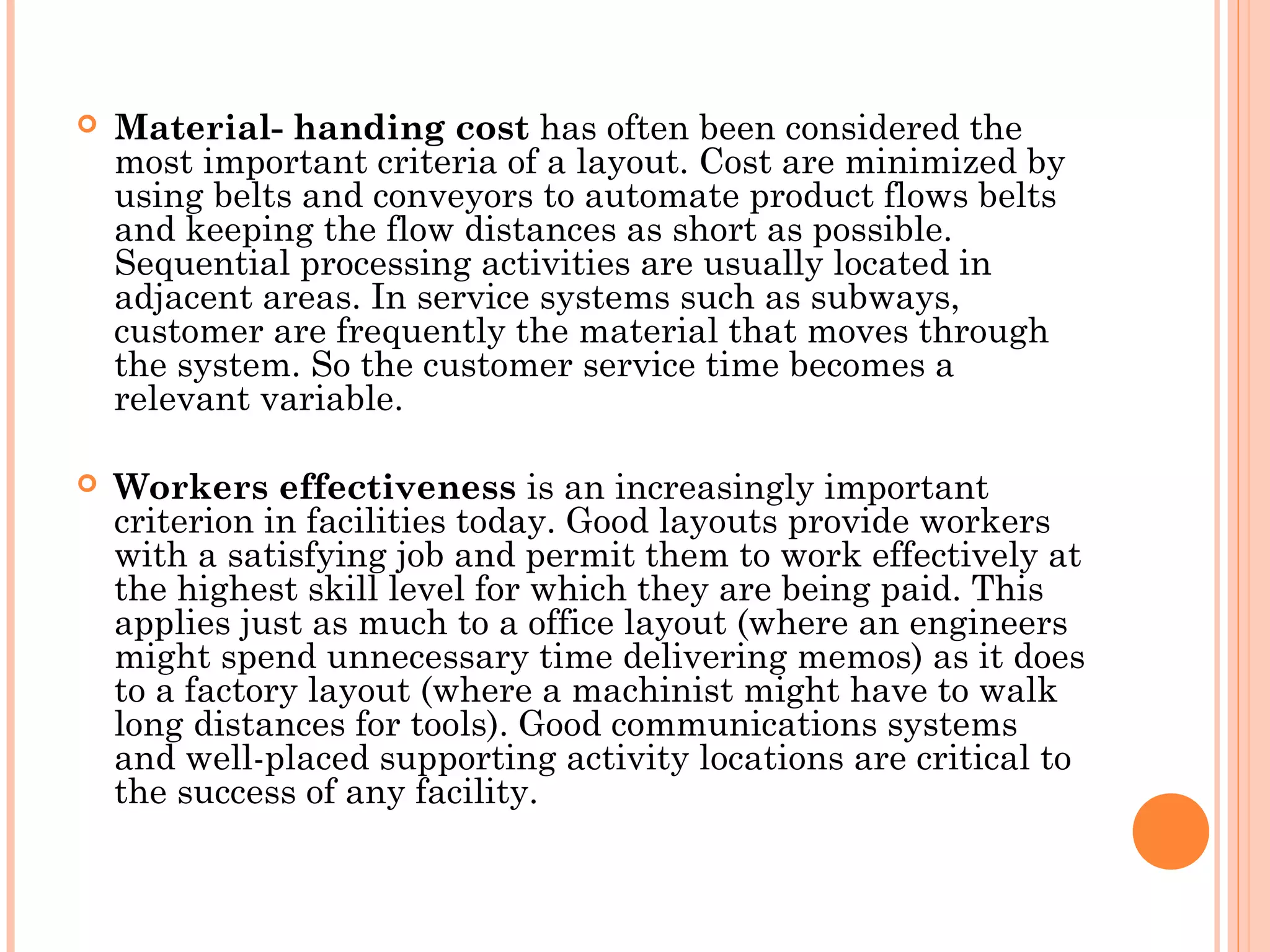 Facility layout-material-handling | POT