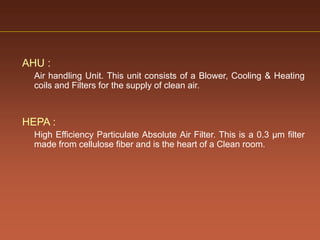 Facility and ahu validation