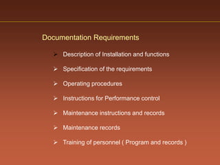 Facility and ahu validation