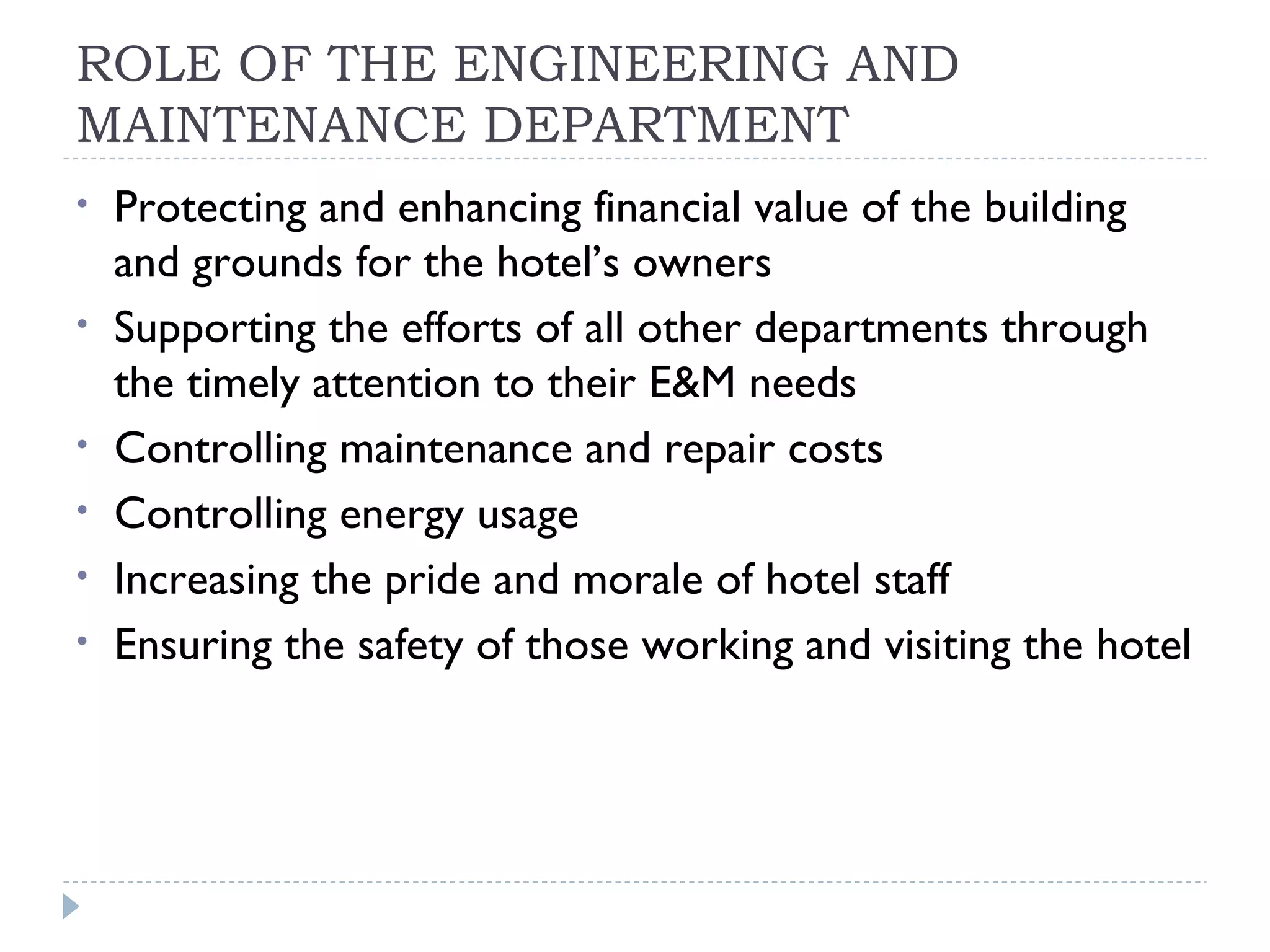 Facility engineering and Maintenance | PPT