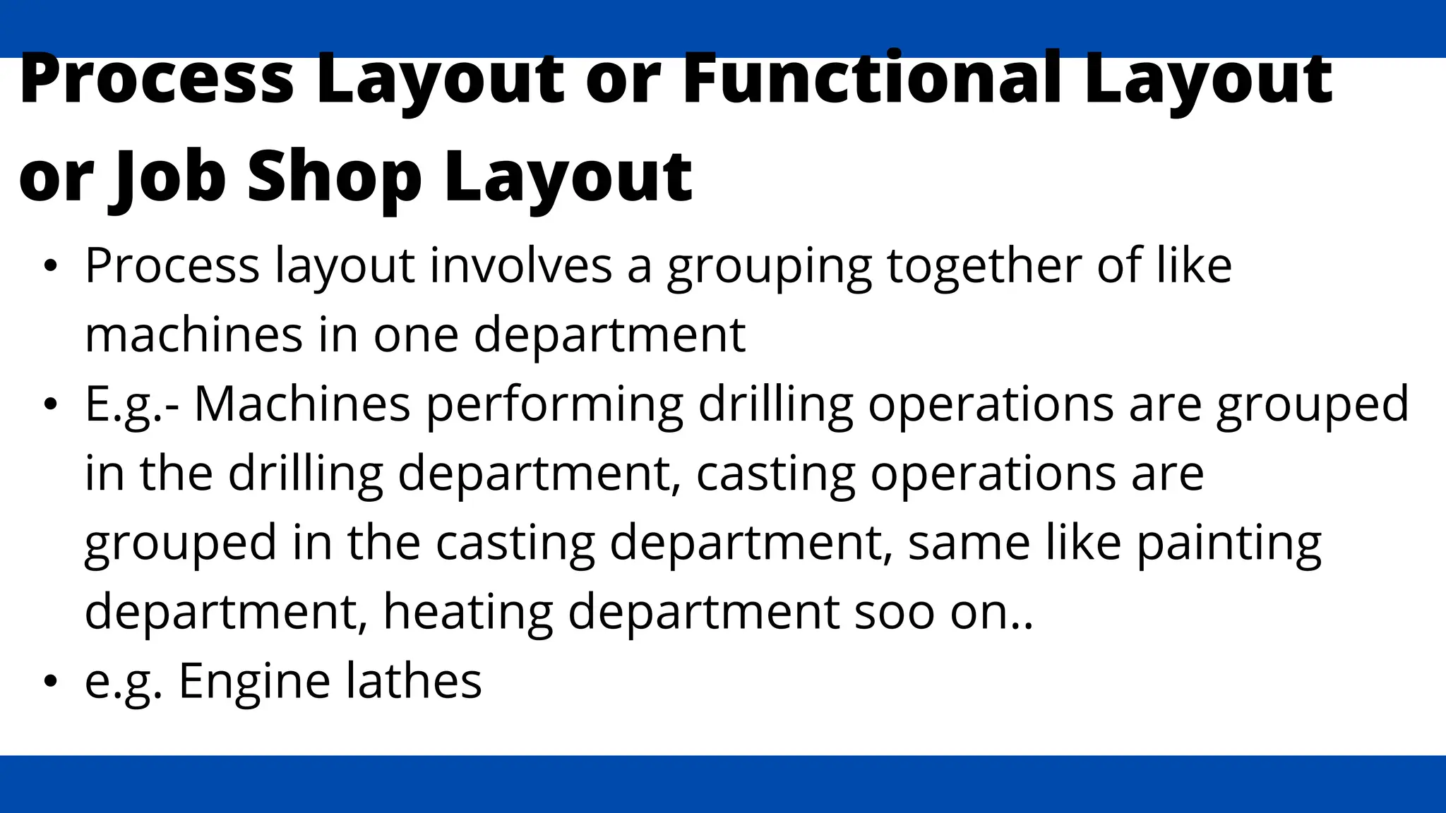 Facility Layout - Production and Operation Management | PPTX