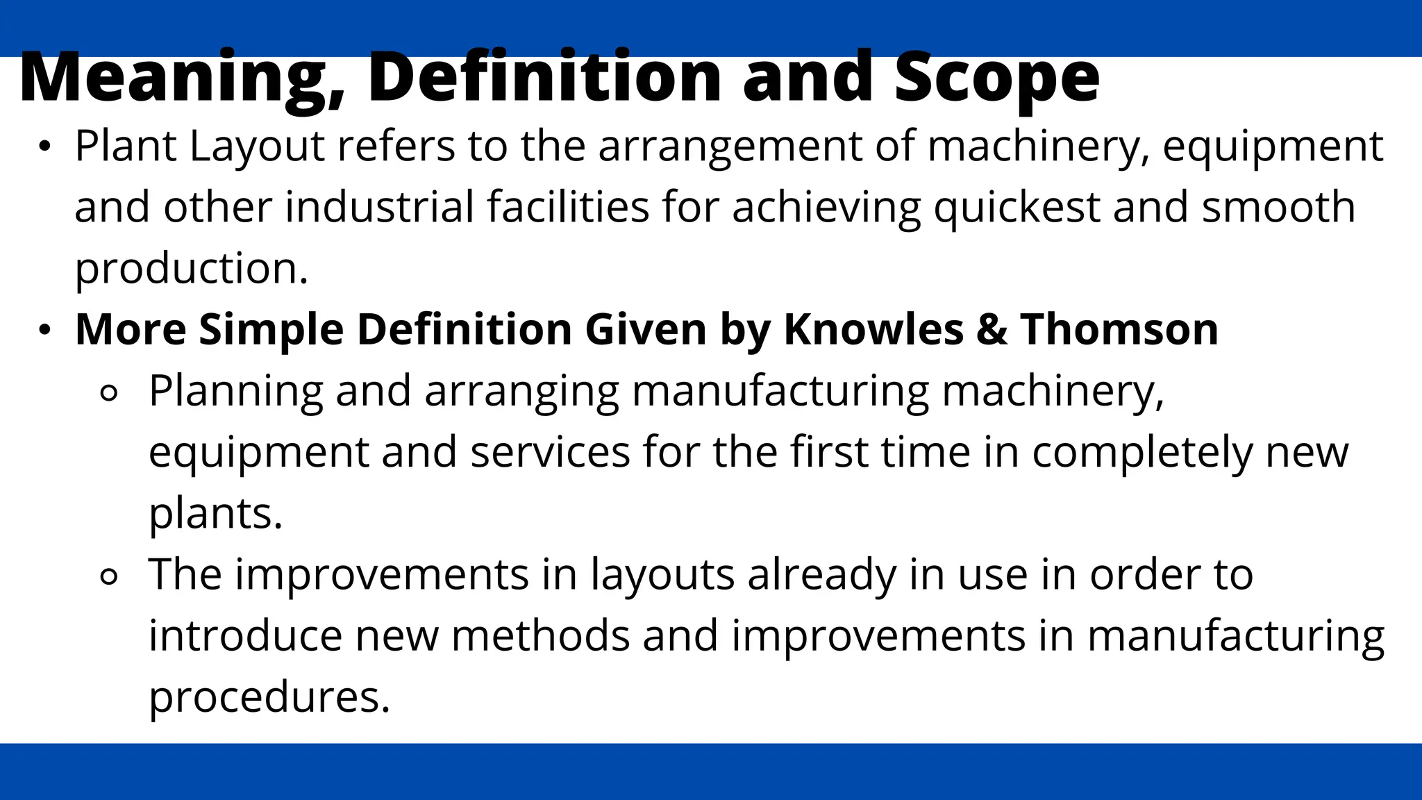Facility Layout - Production and Operation Management | PPTX