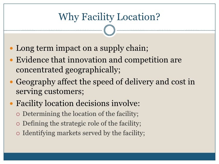 Facility+location+decisions
