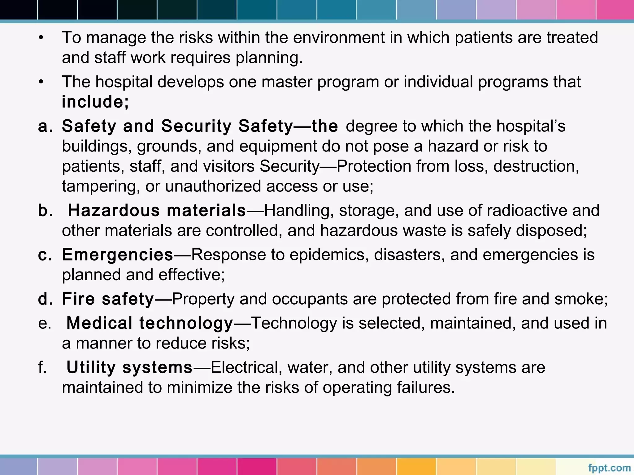 Facilities Risk Facility Management System | PPT