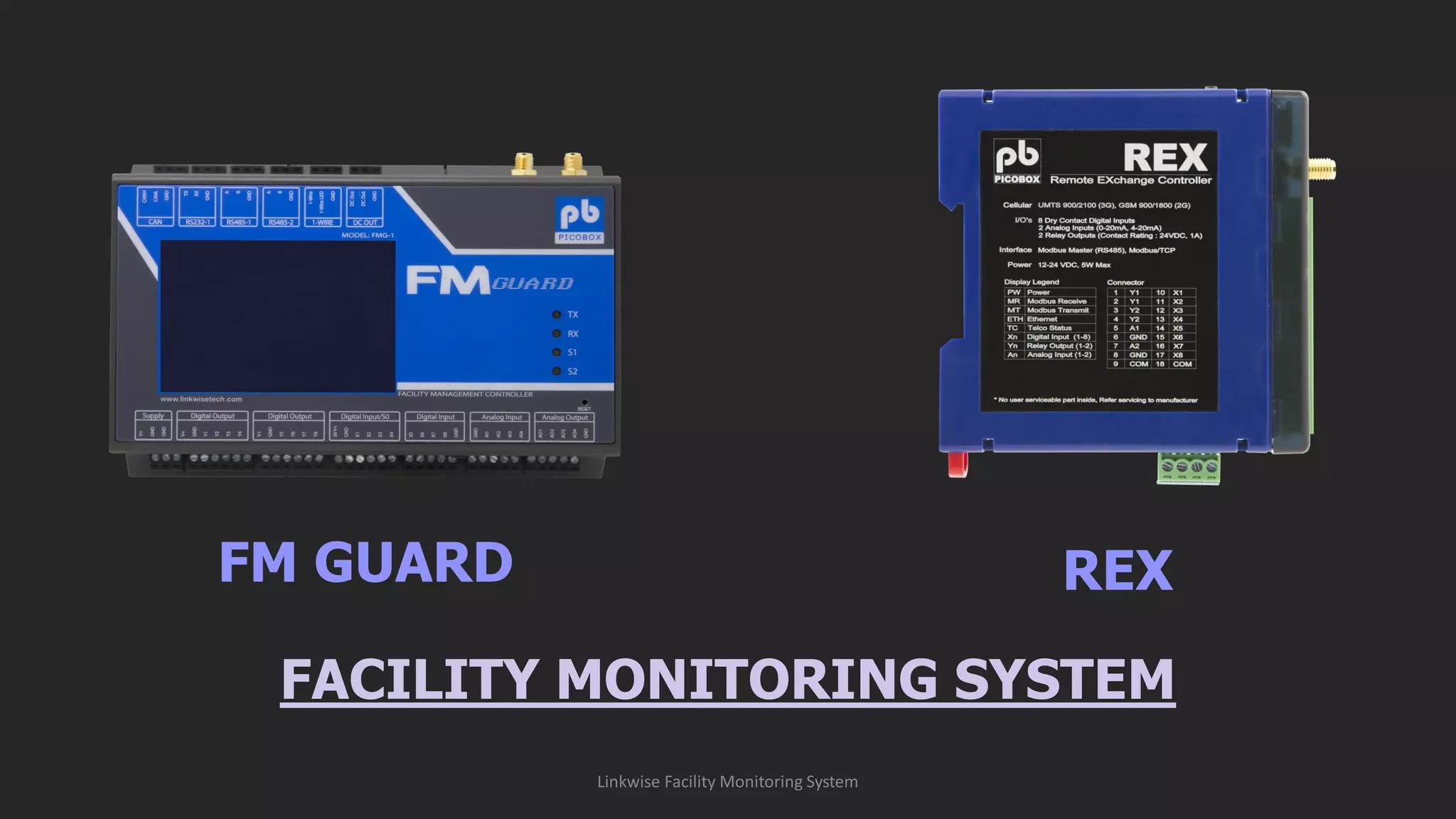 Linkwise Facility Monitoring System
FACILITY MONITORING SYSTEM
FM GUARD REX
 