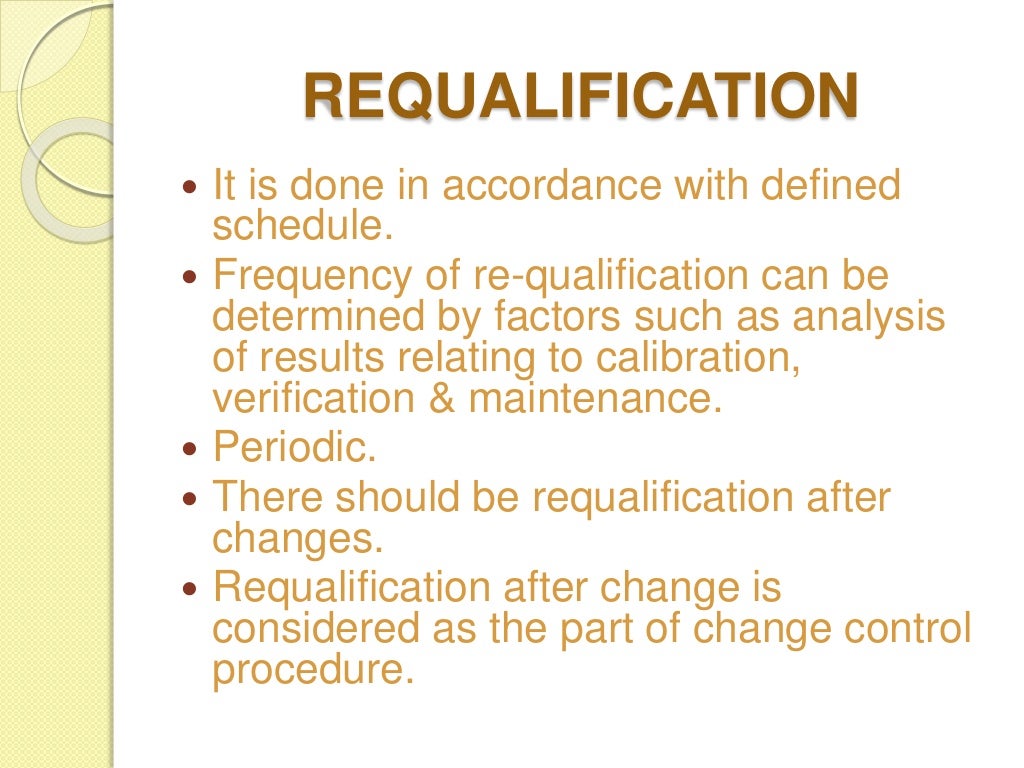 Facility Qualification & Consideration of Validation Aspects