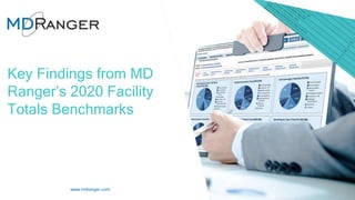 Key Findings from MD
Ranger’s 2020 Facility
Totals Benchmarks
www.mdranger.com
 