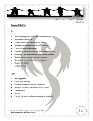 Abide the rulesDon’t:<br />Use vulgarities