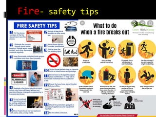 Fire- safety tips
 